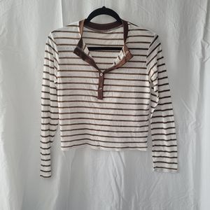Striped long-sleeve shirt